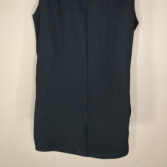 Vince Bonded Laser Black Tank Side Split Keyhole Back High Neck NWT Size Large - Picture 16 of 16